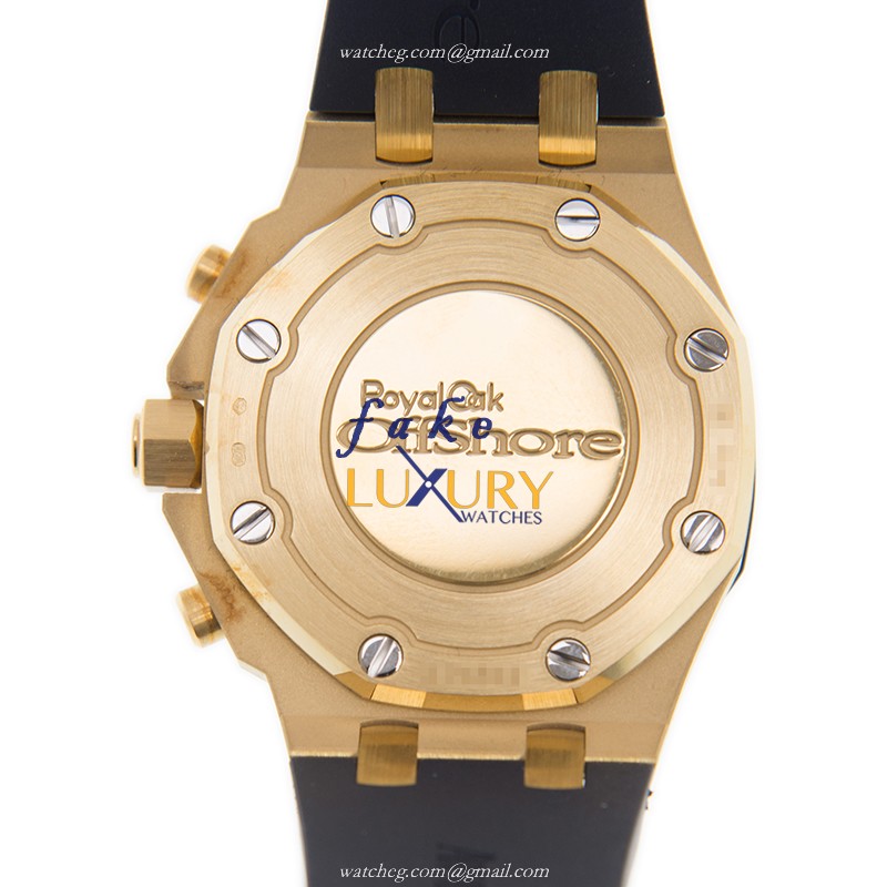 Audemars Piguet 26231BA.ZZ.D027CA.01 Royal Oak Offshore | 18kt Gold Diamond | Automatic | Blue - Image 4