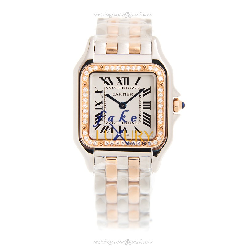 Cartier Panthere W3PN0007 | 37mm Quartz | 18kt Rose Gold Steel | White Dial | Replica Watch - Image 2