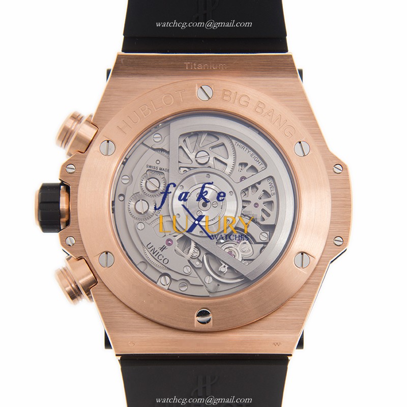 Hublot 411.OX.1180.RX Big Bang Auto 18kt Rose Gold Ceramic Replica Watch - Image 3