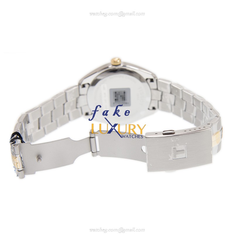 Tissot T101.451.22.031.00 Replica Watch, White Dial, Gold-Plated Steel Case, Automatic - Image 5