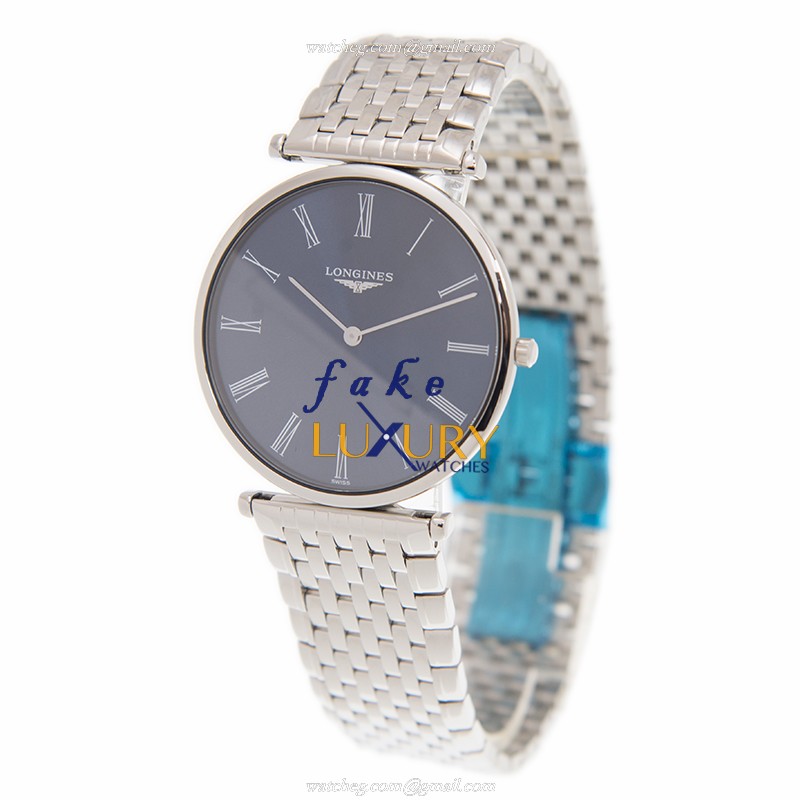 Longines La Grande L4.755.4.94.6 Replica Watch, 36mm Steel Case, Blue Dial, Quartz - Image 3