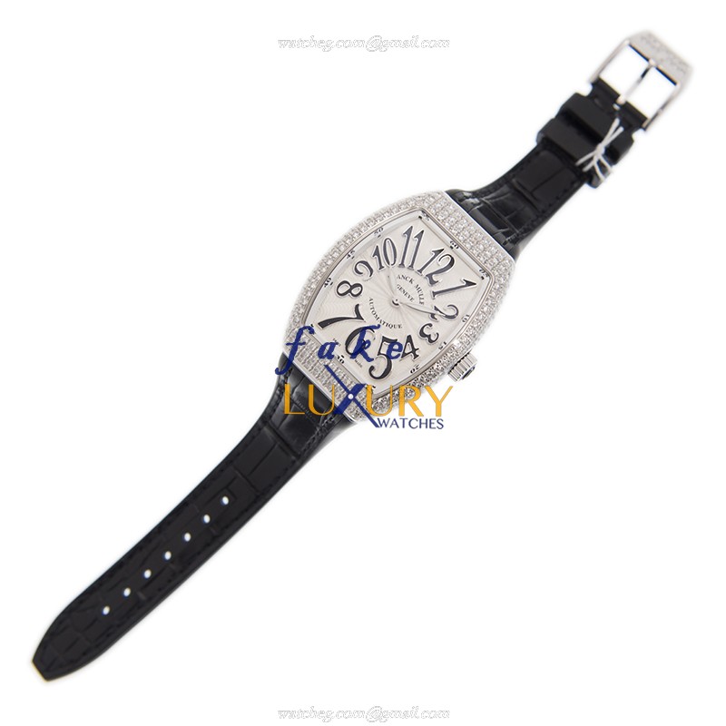Franck Muller V 35 SC AT FO D AC.NR Vanguard Replica Watch, Automatic, White Dial, Steel & Diamonds - Image 2