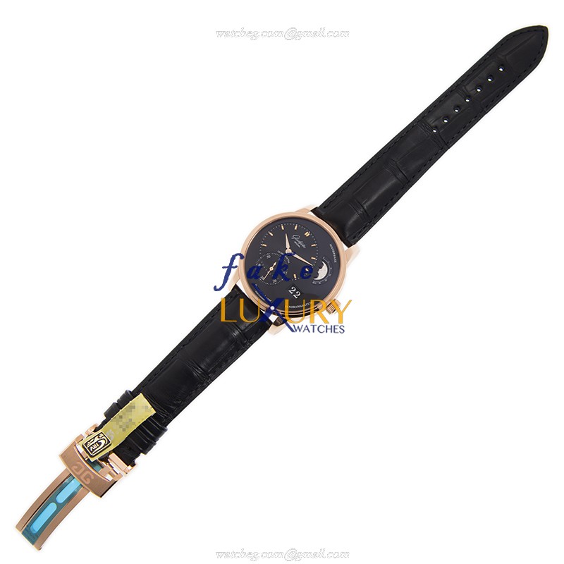 Glashutte 1-90-02-49-35-30 Replica Watch, Automatic, Black Dial, 18kt Rose Gold, 40mm - Image 2