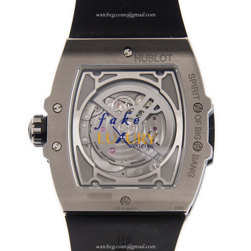 Hublot 647.NX.1137.RX Automatic Titanium Replica Watch - Silver Dial, Rubber Strap - Image 3