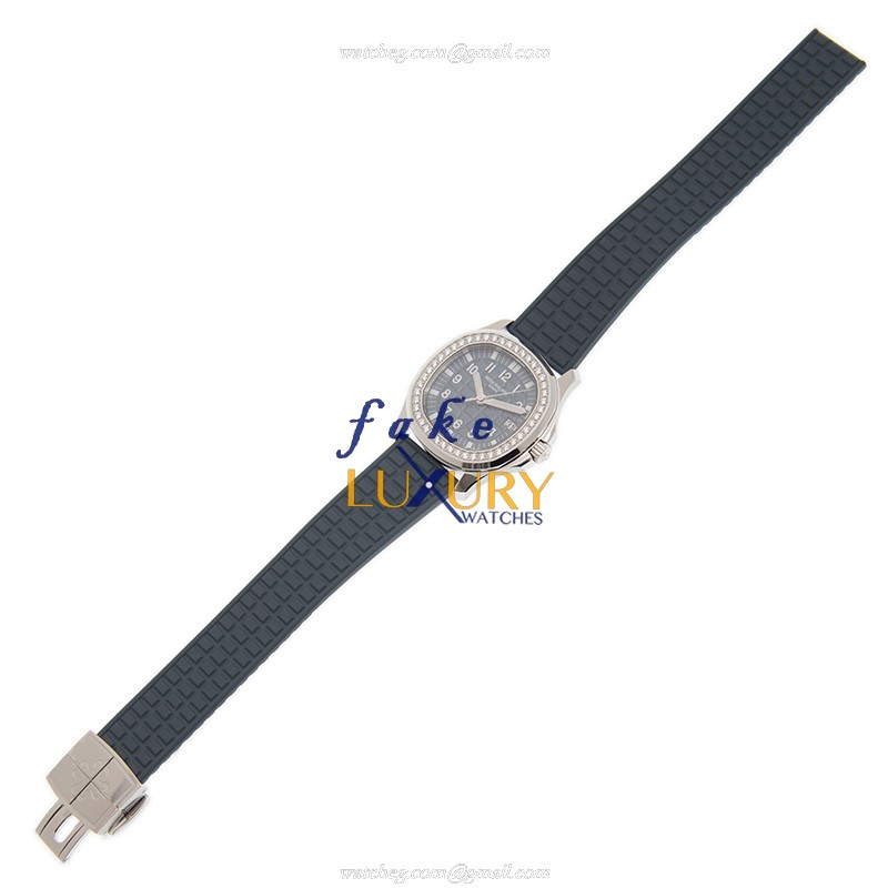 Patek Philippe 5067A-025 Aquanaut Quartz Stainless Steel & Diamonds White Dial Replica Watch - Image 2