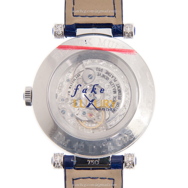 Franck Muller DM 42 D 2R CD OG BLUE Automatic 18kt White Gold Diamond Silver Dial Replica Watch - Image 3