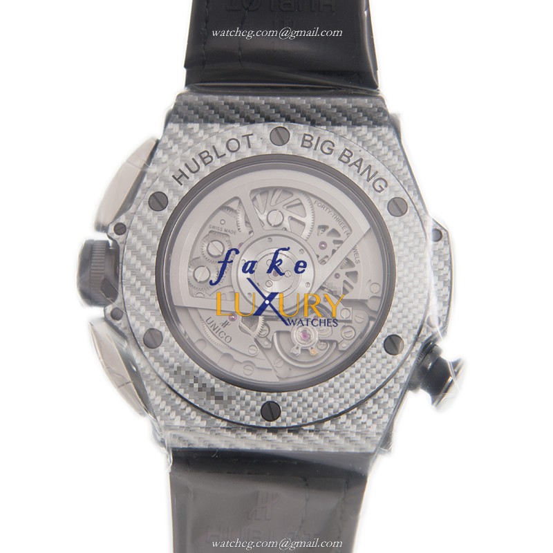 Hublot 416.YS.1120.VR Automatic Carbon Fiber Replica Watch, Black Dial, Rubber Strap - Image 3