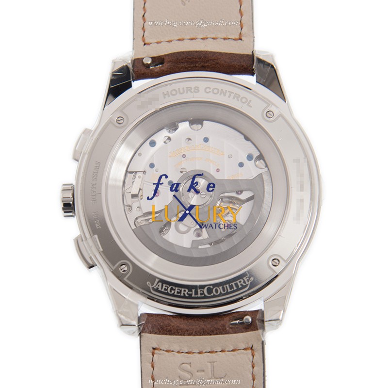 Jaeger-Lecoultre Polaris Date Q9028471 Replica Watch, Automatic, Black Dial, Brown Leather Strap - Image 3