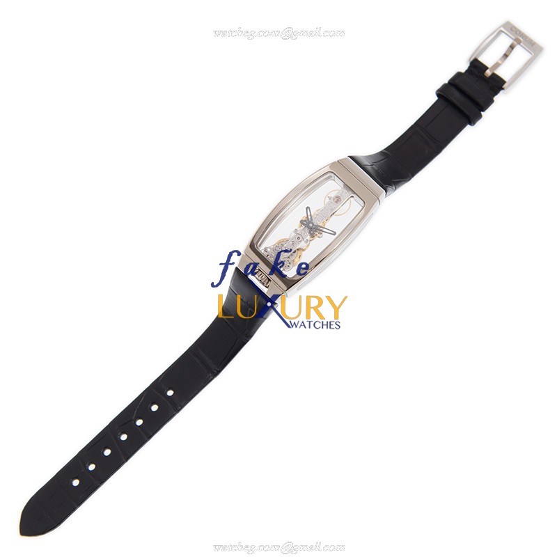 Corum 113.101.59-0001 0000 Bridge Replica Watch, Transparent Dial, 18kt White Gold Case, Manual Wind - Image 2