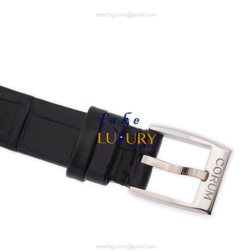 Corum 113.101.59-0001 0000 Bridge Replica Watch, Transparent Dial, 18kt White Gold Case, Manual Wind - Image 4