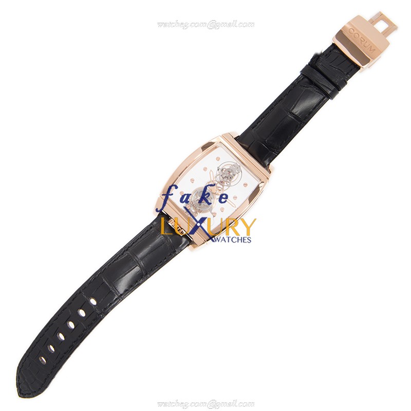 Corum 100.160.55/0F01 0000 - Replica Watch - Manual Wind - 18kt Rose Gold - Transparent Dial - Image 2