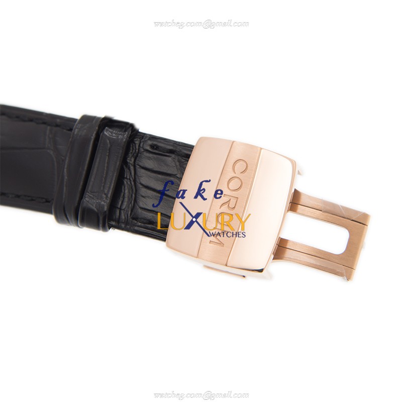 Corum 100.160.55/0F01 0000 - Replica Watch - Manual Wind - 18kt Rose Gold - Transparent Dial - Image 4