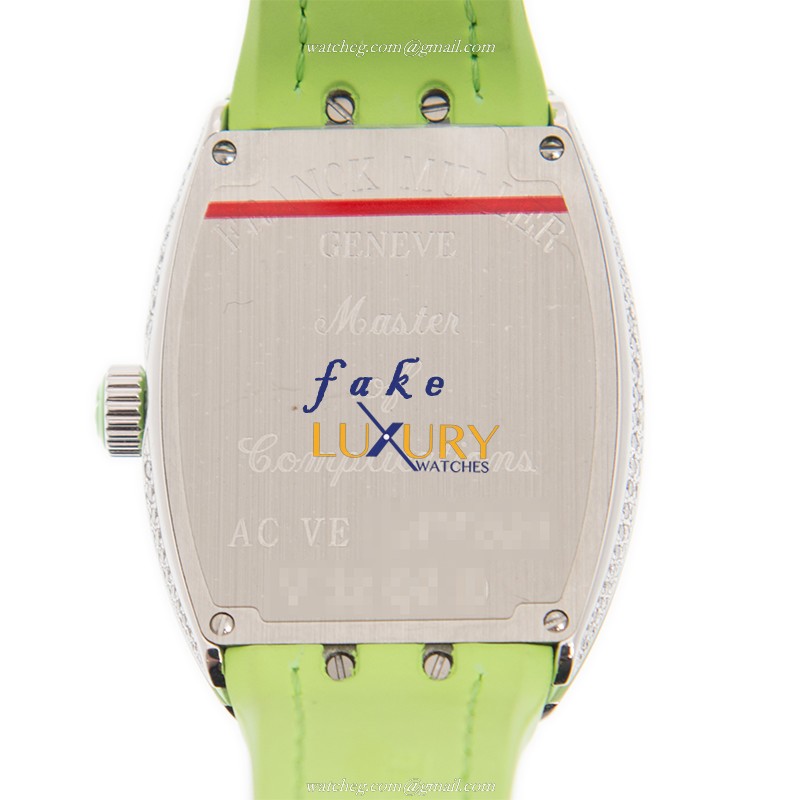Franck Muller V 32 QZ D AC.VE Vanguard Quartz Stainless Steel Replica Watch, 32mm, Silver Dial - Image 3