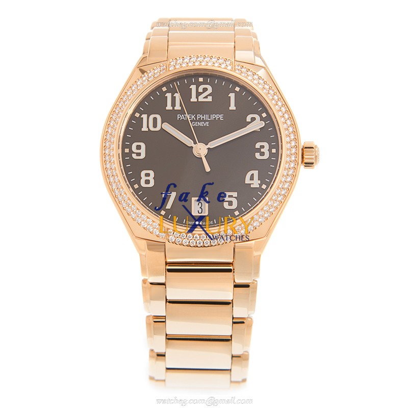 Patek Philippe 7300-1200R-001 Replica Watch With 18kt Rose Gold Case, Brown Dial Automatic - Image 2