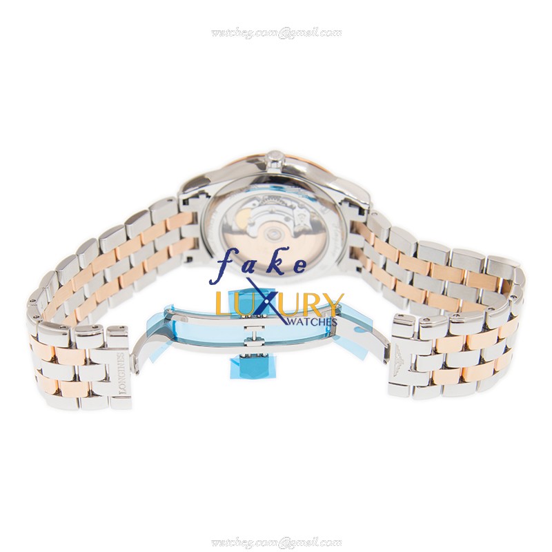 Longines L4.899.3.91.7 FLAGSHIP Swiss Automatic Stainless Steel Replica Watch, White Dial, Silver & - Image 5