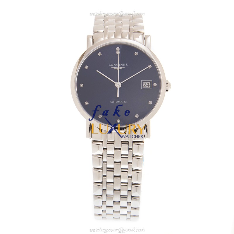 Longines L4.809.4.97.6 Elegant Replica Watch, Blue Dial, Steel Case, Automatic Movement - Image 2