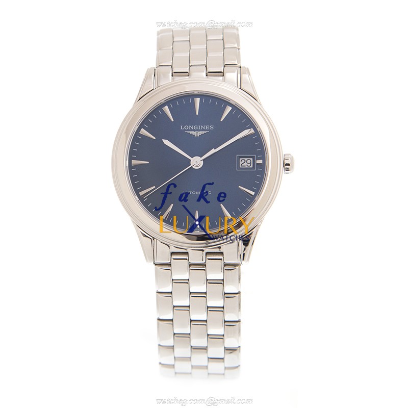 Longines L4.774.4.92.6 FLAGSHIP Automatic Blue Dial Stainless Steel Replica Watch - Image 2