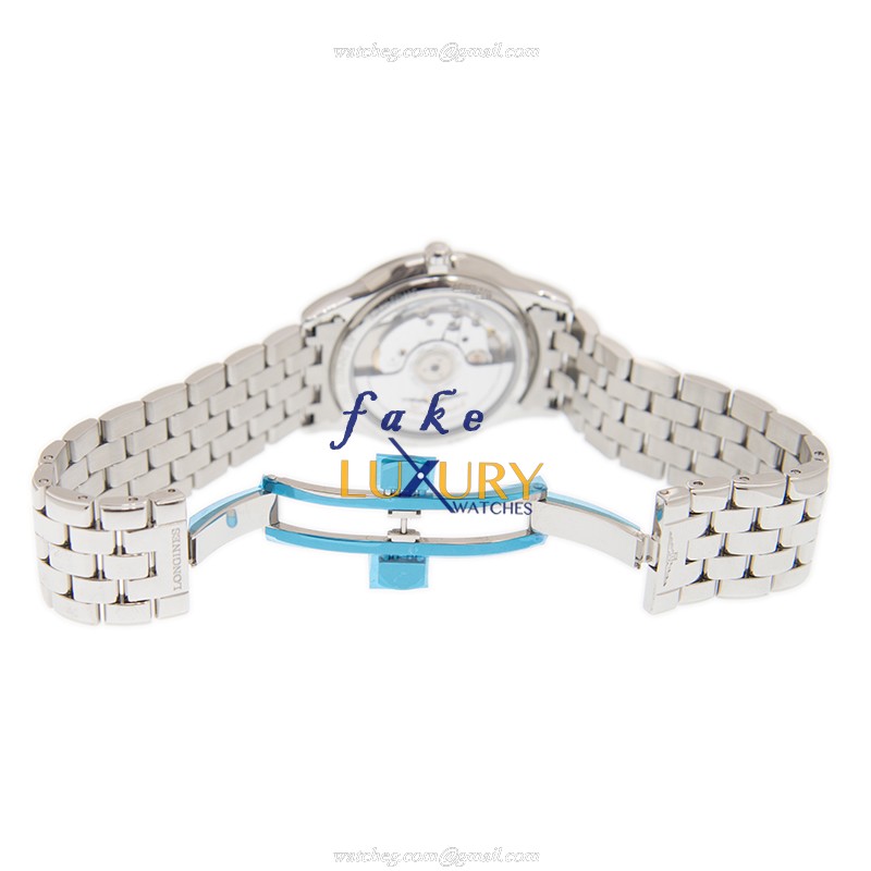 Longines L4.774.4.92.6 FLAGSHIP Automatic Blue Dial Stainless Steel Replica Watch - Image 5