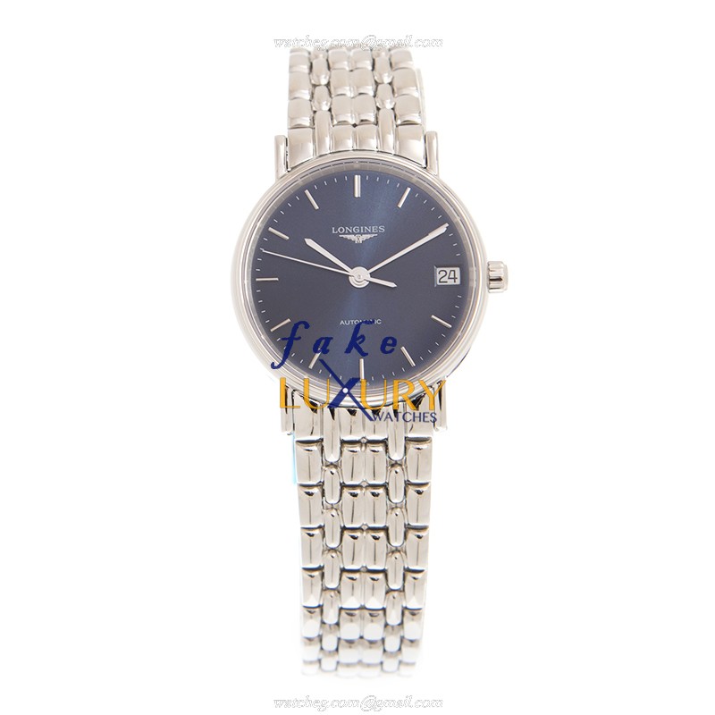 Longines L4.322.4.92.6 PRESENCE Automatic Replica Watch Blue Dial Steel Bracelet - Image 2