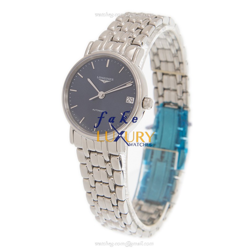 Longines L4.322.4.92.6 PRESENCE Automatic Replica Watch Blue Dial Steel Bracelet - Image 3