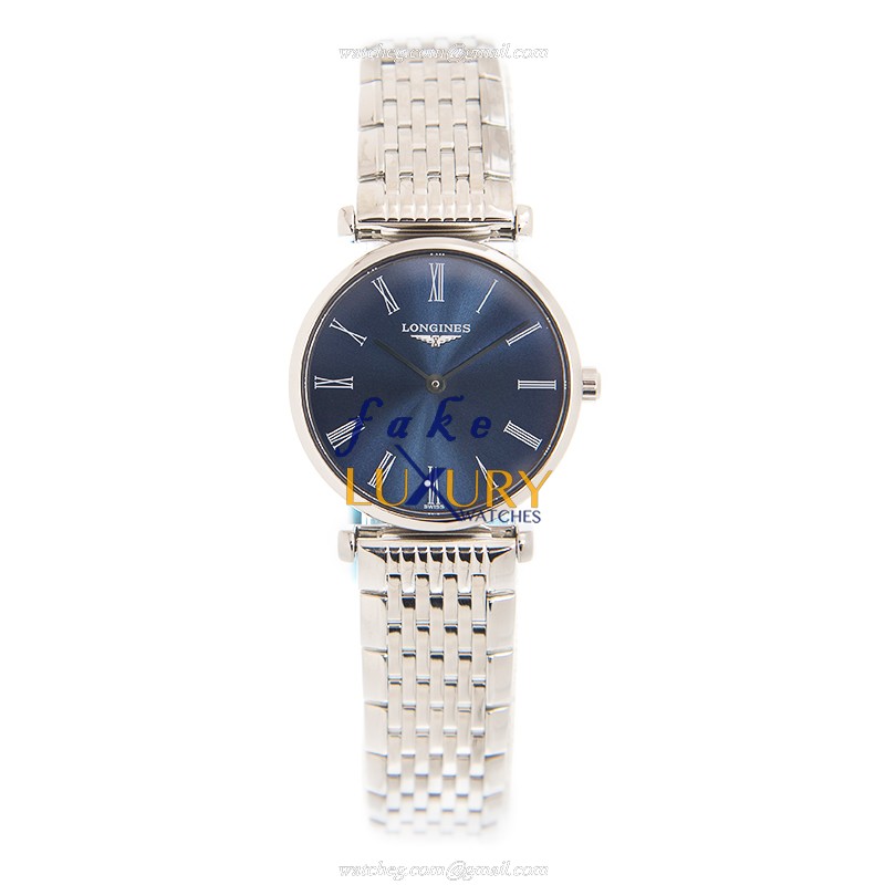 Longines L4.209.4.94.6 Quartz Stainless Steel Replica Watch, Blue Dial, Silver Strap - Image 2