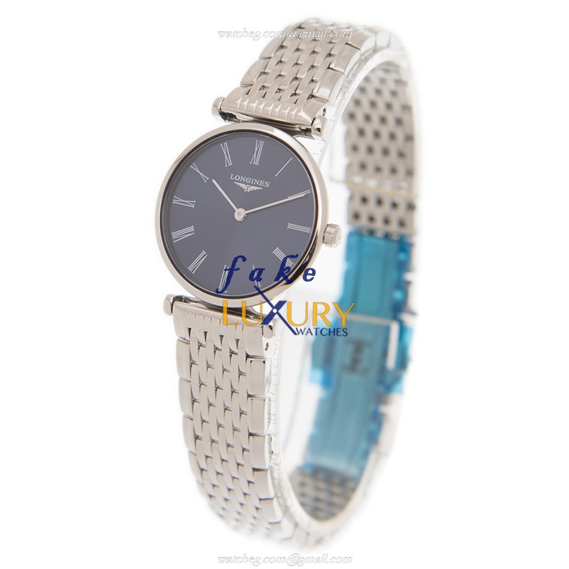 Longines L4.209.4.94.6 Quartz Stainless Steel Replica Watch, Blue Dial, Silver Strap - Image 3
