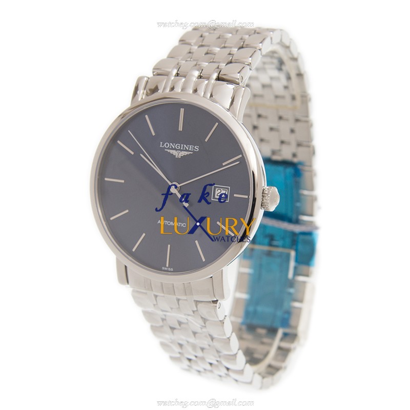 Longines L4.910.4.92.6 Elegant Replica Watch, Blue Dial, Steel Bracelet, Automatic Movement - Image 3