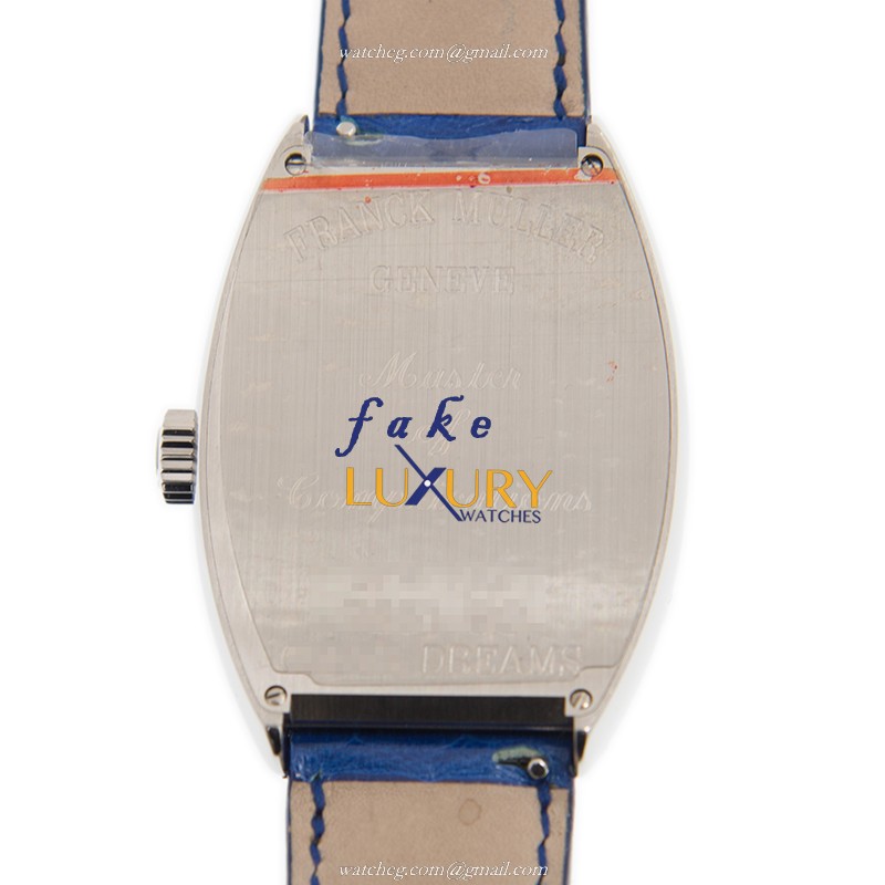 Franck Muller 7851SCCOLDRMAC-BLUE CURVEX Automatic Steel Case Replica Watch, Auto, Black Dial, Blue - Image 3