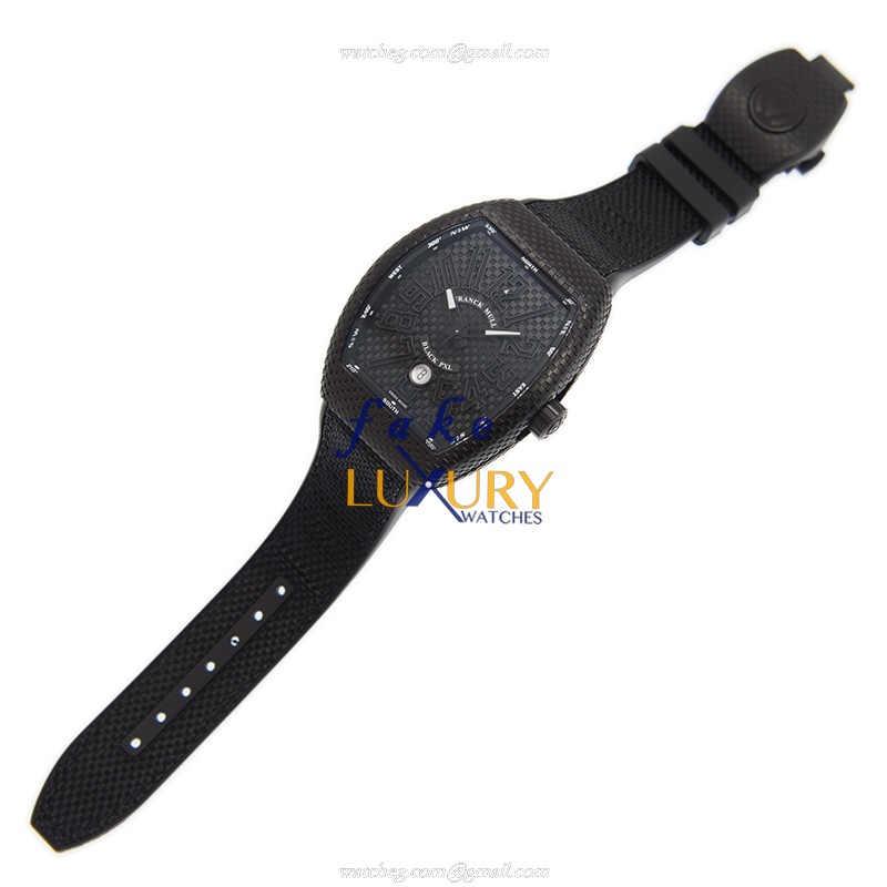 Franck Muller V45SCDTBLACKPXLACNRBRNR Vanguard Automatic Silver Dial Steel Case Replica Watch - Image 2