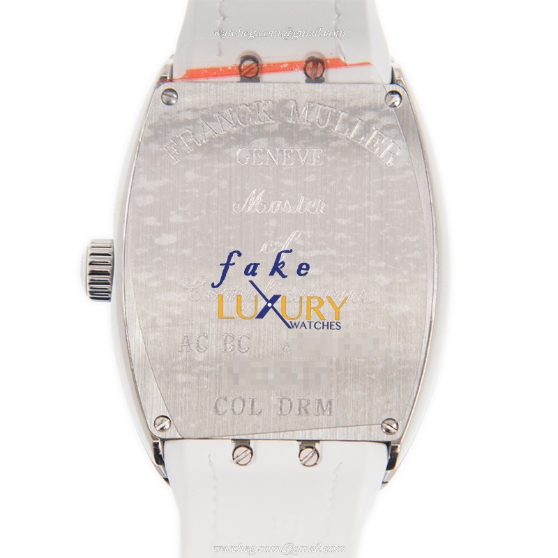 Franck Muller V 32 QZ COL DRM AC.BC Quartz Stainless Steel Watch - VANGUARD Replica - White Dial - Image 3