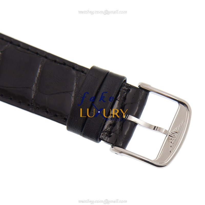 Longines L4.910.4.57.2 Lyre Replica Watch, Automatic, Black Dial, Steel Case, Leather Strap - Image 4