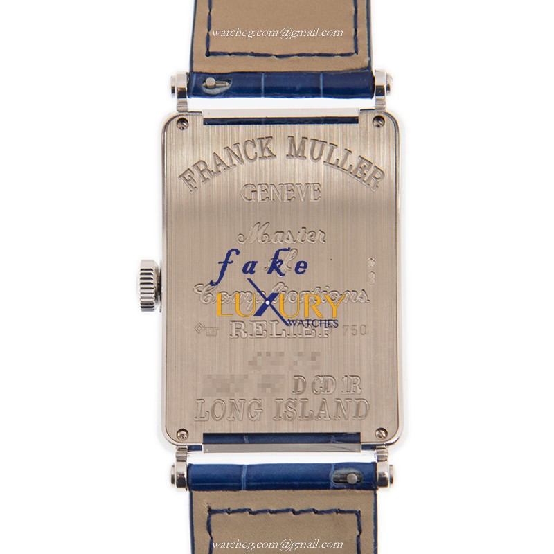 Franck Muller 1200SCDCD1ROG Replica Watch Automatic White Dial 18kt White Gold Diamond Leather - Image 3