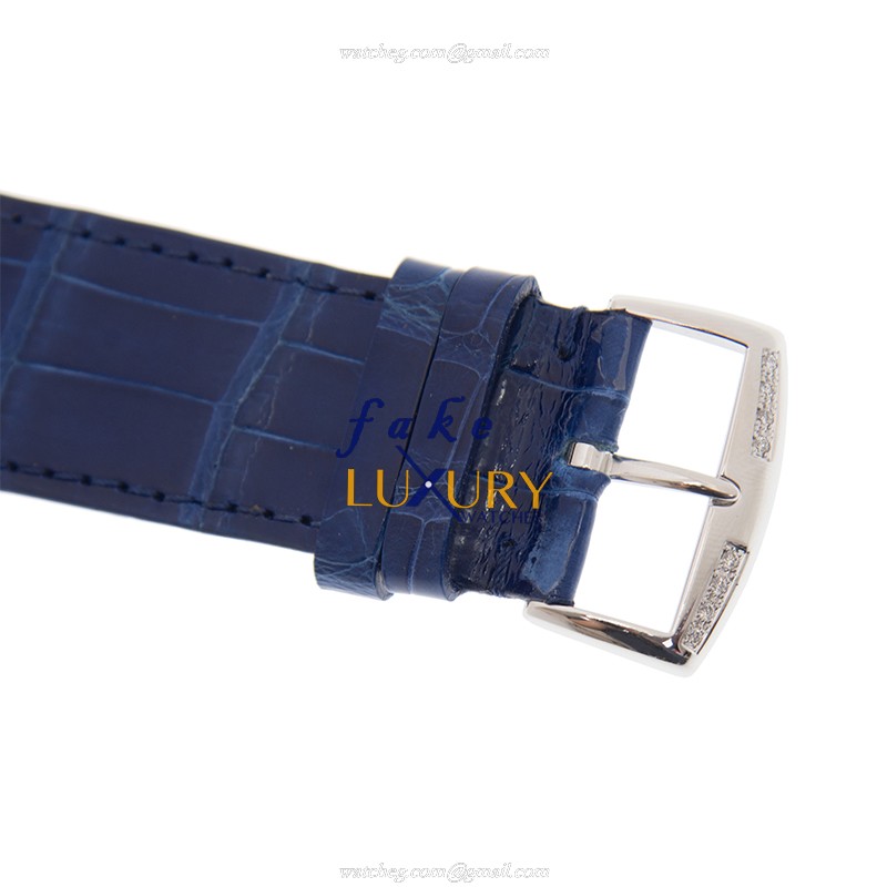 Franck Muller 1200SCDCD1ROG Replica Watch Automatic White Dial 18kt White Gold Diamond Leather - Image 4