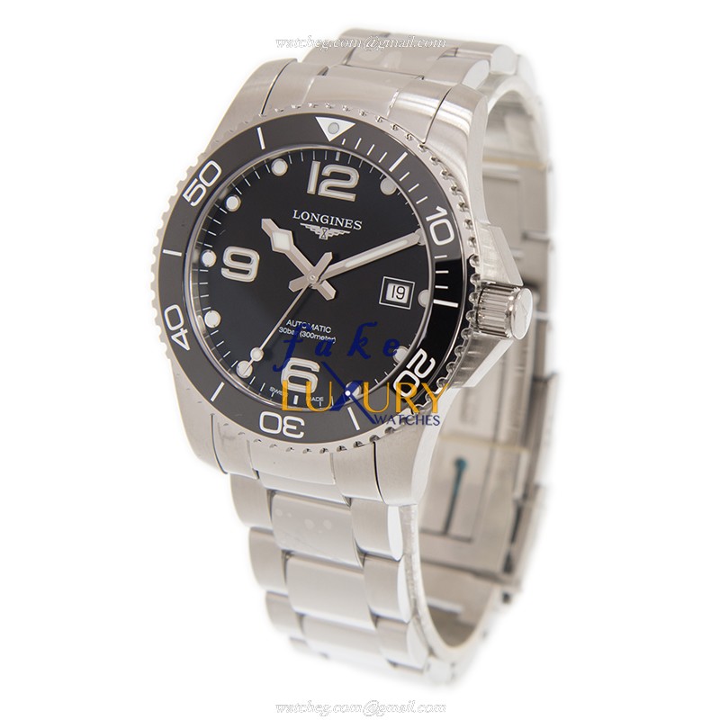 Longines Conquest L3.781.4.56.6 - Replica Watch - Automatic - Steel Case - Black Dial - 41mm - Image 3