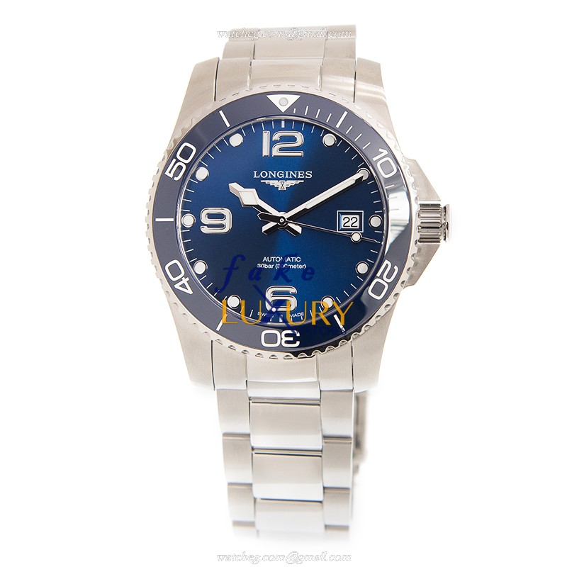 Longines L3.781.4.96.6 CONQUEST Automatic Blue Dial Silver Steel Replica Watch - Image 2