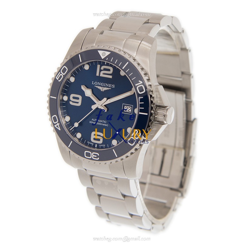 Longines L3.781.4.96.6 CONQUEST Automatic Blue Dial Silver Steel Replica Watch - Image 3
