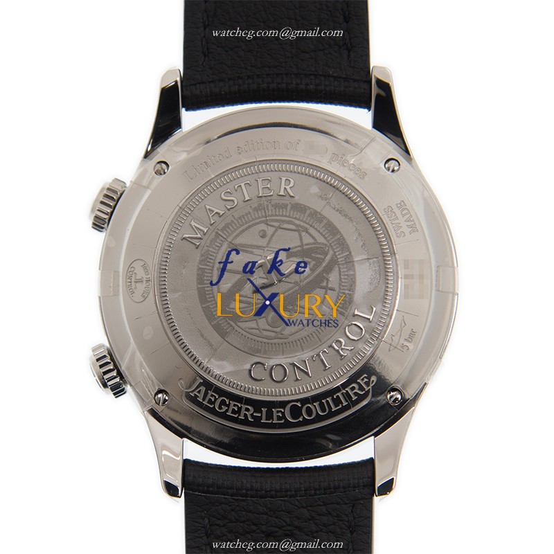 Jaeger-Lecoultre Q141848J Replica Watch, Automatic, Steel Case, Blue Dial, Leather Strap - Image 3