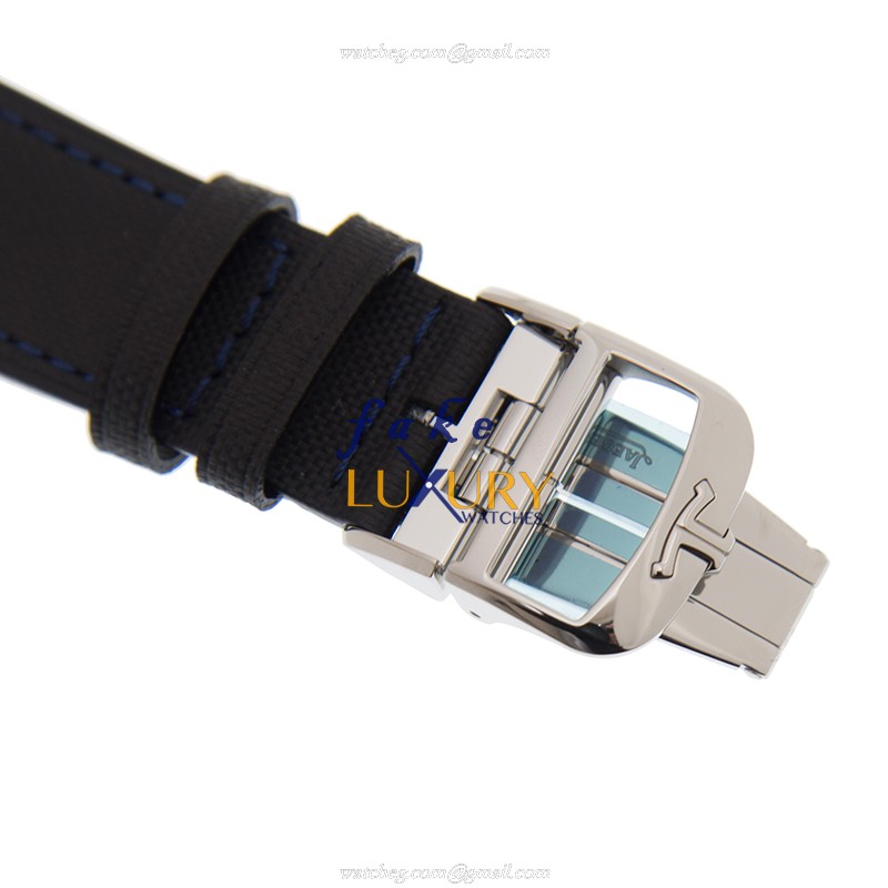 Jaeger-Lecoultre Q141848J Replica Watch, Automatic, Steel Case, Blue Dial, Leather Strap - Image 4