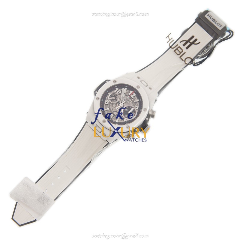 Hublot 411.HX.1170.RX Replica Watch with Automatic Movement & Silver Dial - Ceramic Case - Image 2