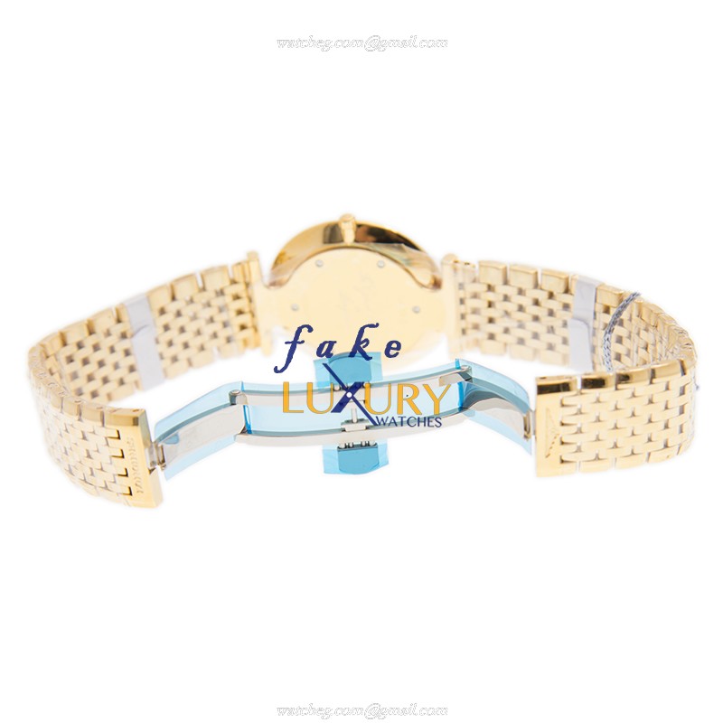 Longines L4.709.2.31.8 Quartz 18kt Yellow Gold Replica Watch, Gold Dial, Folding Clasp, Model - Image 5