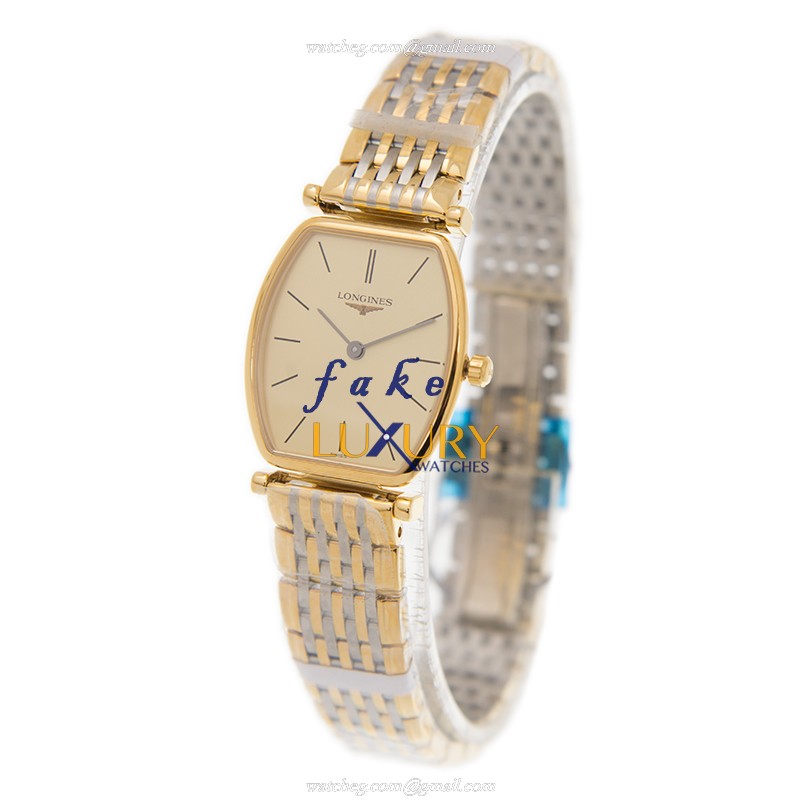 Longines L4.205.2.32.7 Quartz PVD Gold Replica Watch, Swiss Movement, Gold Dial, Gold Strap - Image 3
