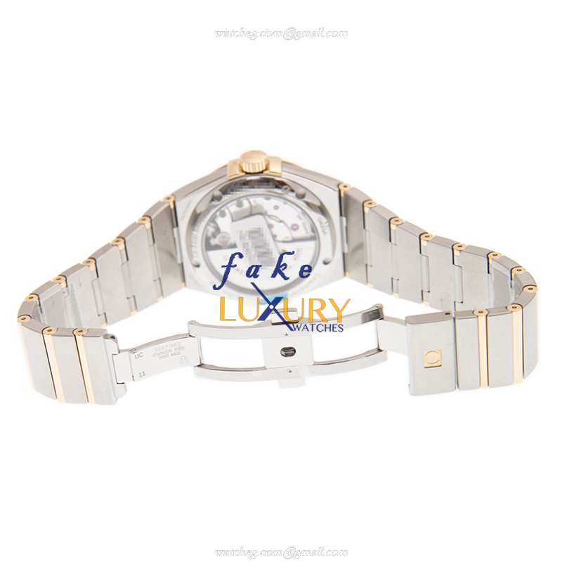 -123.20.38.21.08.002 - Omega Constellation Automatic 18kt Gold & Steel Replica Watch - Gold Dial - Image 5