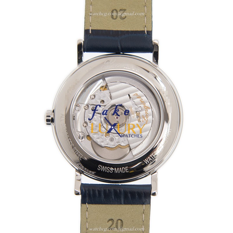 Longines Presence L4.921.4.92.2 Automatic Blue Dial Stainless Steel Blue Alligator Strap Replica - Image 3