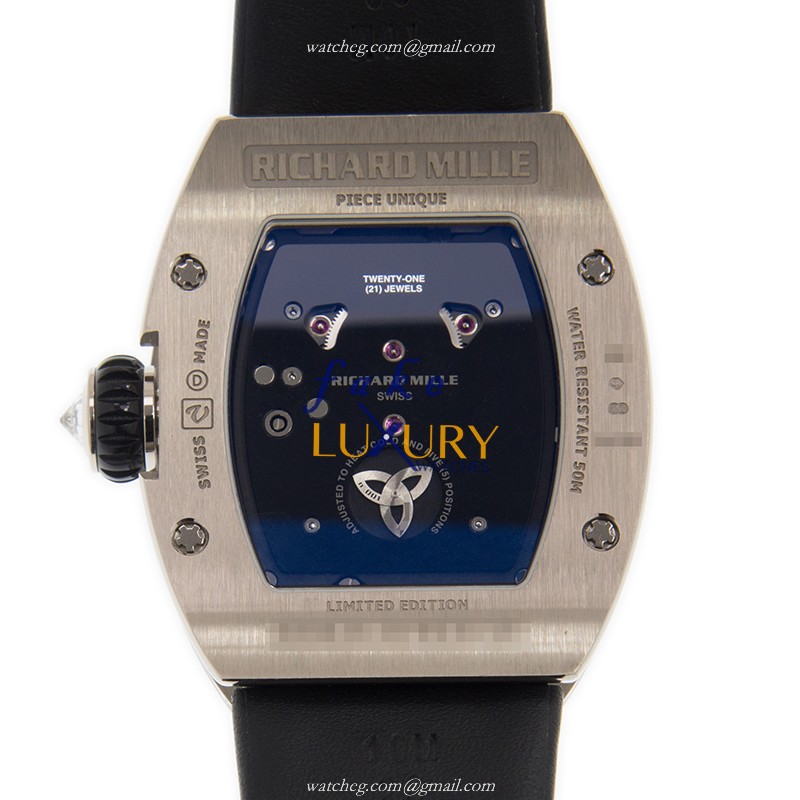 Richard Mille RM26-01 Replica Watch, Manual Wind, Transparent Skull Dial, 18kt White Gold & Diamond - Image 3