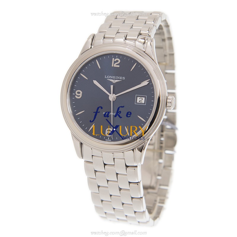 Longines L4.974.4.96.6 FLAGSHIP Automatic Blue Dial Stainless Steel Replica Watch - Image 2