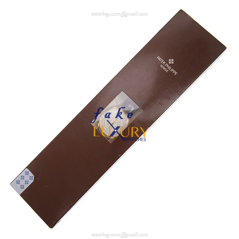 Patek Philippe 5975J-001 Anniversary Series Replica Watch, White Dial, 18kt Yellow Gold Case, Brown - Image 2