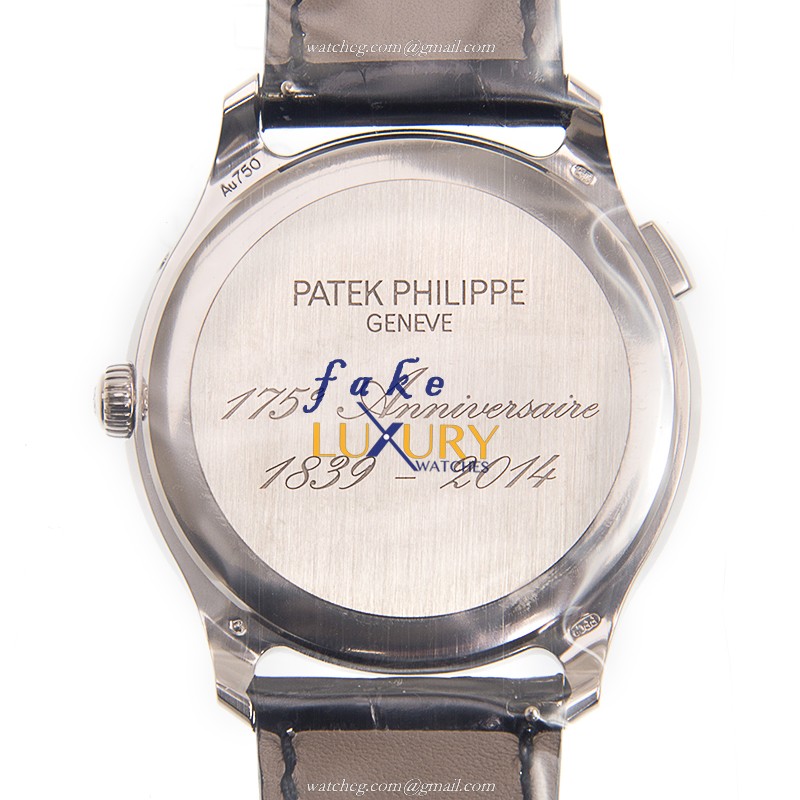 Patek Philippe 5575G-001 Replica Watch Anniversary Series Automatic 18kt White Gold Black Dial - Image 3