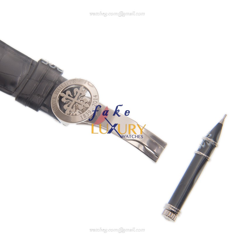 Patek Philippe 5575G-001 Replica Watch Anniversary Series Automatic 18kt White Gold Black Dial - Image 4