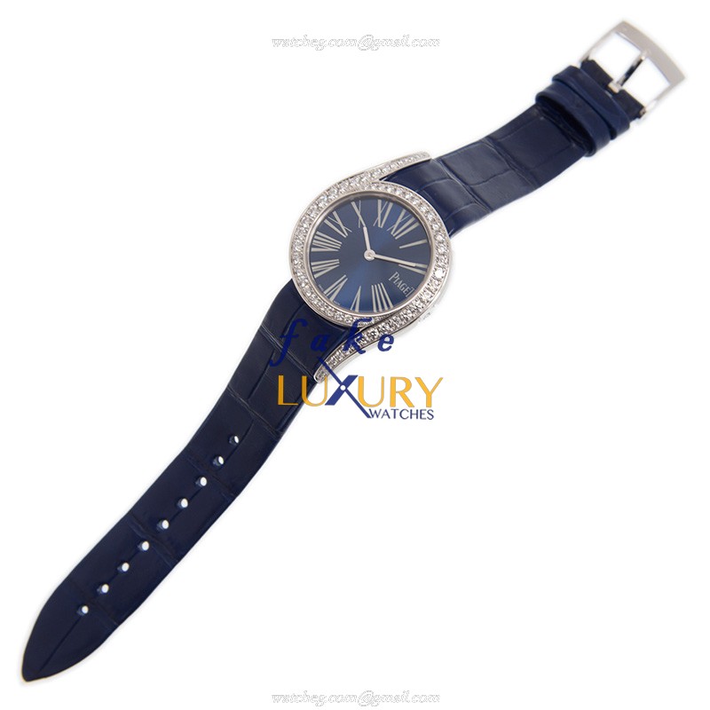 Piaget G0A42163 Limelight Replica Watch, 18kt White Gold & Diamond Case, Blue Dial, Quartz - Image 2