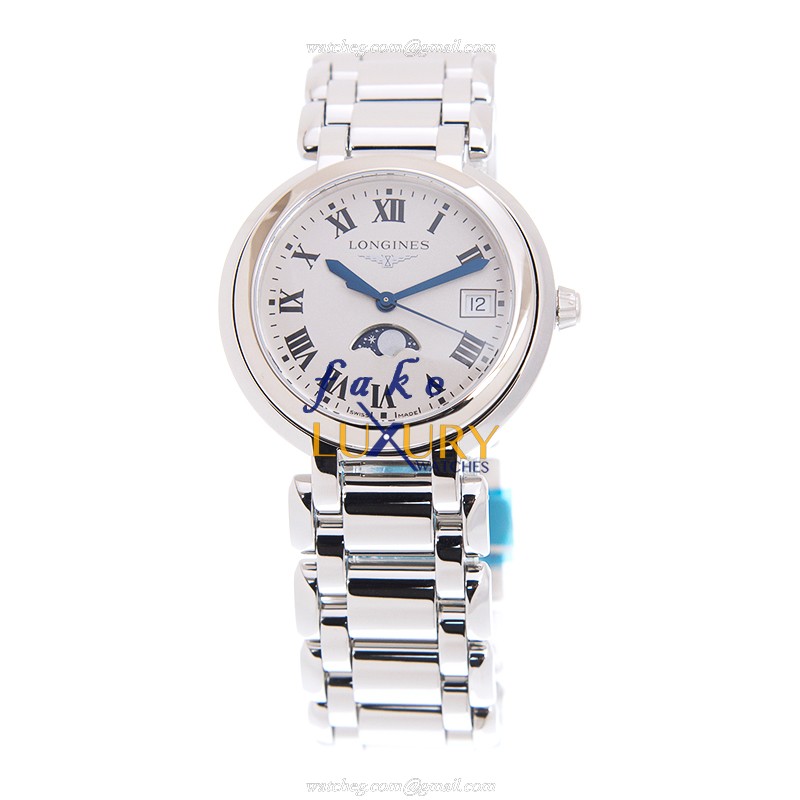 Longines L8.116.4.71.6 Replica Watch, Quartz Movement, White Dial, Stainless Steel Bracelet - Image 2
